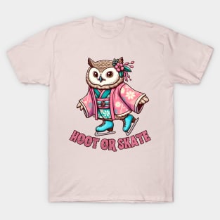 Ice skating owl T-Shirt